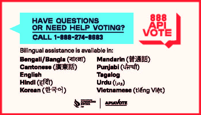Have questions or need help voting? Call 1-888-274-8683