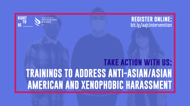 Trainings to Combat Anti-Asian Hate Graphic