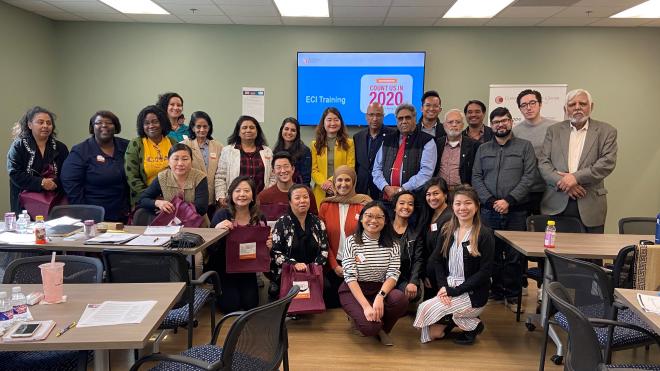 Community partners at a census training in Houston