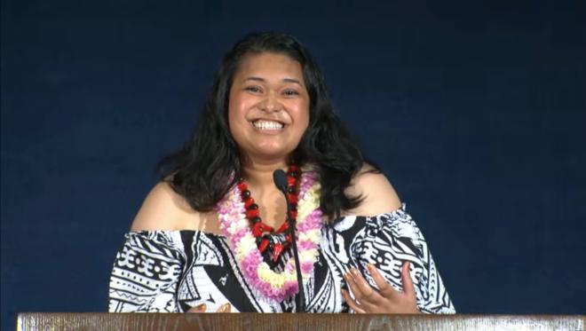 Tavae Samuelu at 2023 American Courage Awards