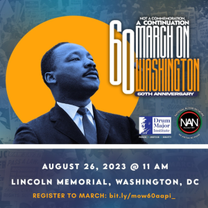 Join us for the 60th Anniversary of the March on Washington