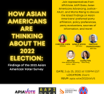 2022 Asian American Voter Survey Social Graphic